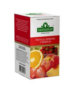 FRUTILLA, DURAZNO Y NARANJA