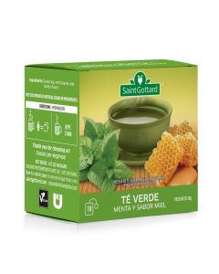 TÉ VERDE MENTA Y SABOR MIEL x10