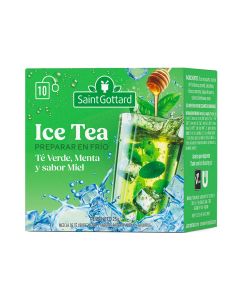 ICE TEA TE VERDE, MENTA y SABOR MIEL x10